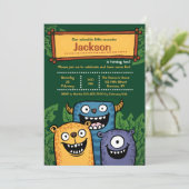 Invitation Monsters Trois (Debout devant)