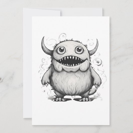 Invitation monstre (Devant)