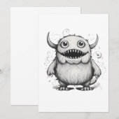Invitation monstre (Devant / Derrière)