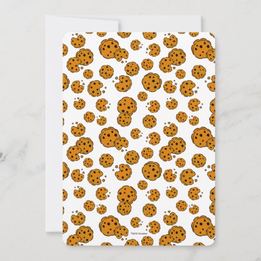 Invitation Monstre de biscuits simple 1er anniversaire (Dos)