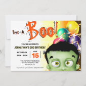 Invitation Monstre de Frankenstein Cache-Cache (Devant)