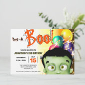 Invitation Monstre de Frankenstein Cache-Cache (Debout devant)