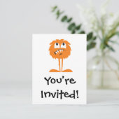 Invitation monstre de fureur orange (Debout devant)