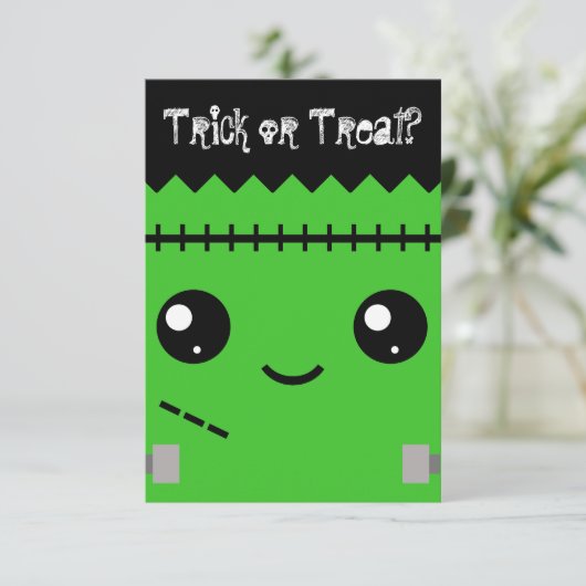 Invitation Monstre Frankenstein (Debout devant)