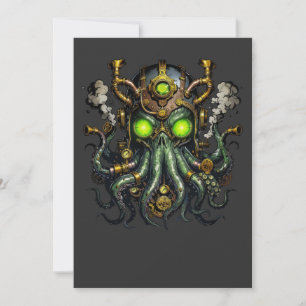 Invitation monstre Steampunk Cthulhu