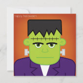 Invitation Monstre vert (Devant)