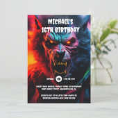 Invitation Monstre Werewolf adultes halloween créatures effra (Debout devant)