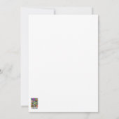 Invitation Monstres caractères mignons Motif d'Halloween (Dos)