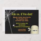 Invitation Monstres éffrayantes et fête costumée d'Halloween  (Dos)