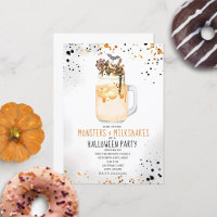Monstres et Milshakes Fête d'Halloween à l'aquarel