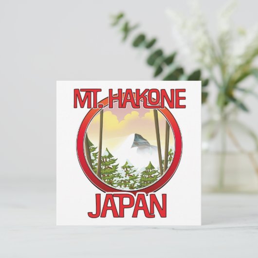 Invitation Mont Hakone Japon (Debout devant)