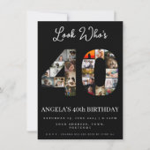 Invitation montage photo : regardez qui a 40 ans (Devant)