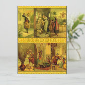Invitation Montage vintage de Noël d'Aladdin (Debout devant)