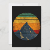 Invitation Montagne d'Escalade vintage Retro Mountain (Devant)