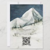 Invitation Montagne d'hiver | Ski Bachelorette Party (Dos)