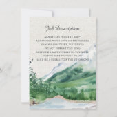 Invitation Montagne Rustique | Demande de Garçon d'Honneur (Dos)