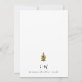 Invitation Montagnes & Arbres Rustique Mariage (Dos)