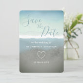 Invitation Montagnes Blue Ridge, sauvez la date (Debout devant)