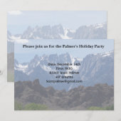 Invitation Montagnes enneigées de Lone Pine (Devant / Derrière)