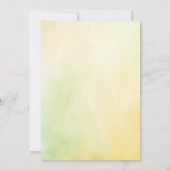 Invitation Montagnes et Fleur sauvage Élégant Baptême (Dos)