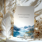 Invitation Montagnes Glacier Montana Mariage