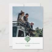 Invitation Montagnes Outdoor Honeymoon Fund Couples Douche (Dos)