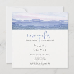 Invitation Montagnes pourpres Matin après