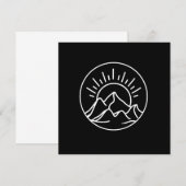 Invitation Montagnes Randonneur Randonnée Nature Extérieure F (Devant / Derrière)