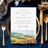 Invitation Montagnes Rustic Winery Mariage paysage