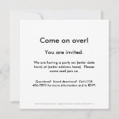 Invitation Monte au considérant - art de vélo d'oiseau de (Dos)