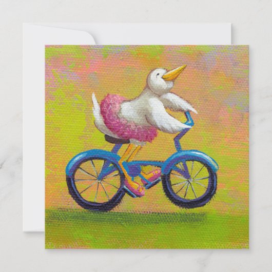 Invitation Monte au considérant - art de vélo d'oiseau de (Devant)