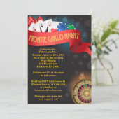 Invitation MONTE CARLO CASINO NIGHT Fund Raisonnement de l'in (Debout devant)