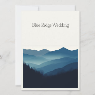Invitation Montebello VA Mariage dans les montagnes de Blue R