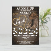 Invitation Monter à cheval dernière fête de bachelorette occi (Debout devant)