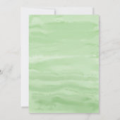 Invitation Monter sur l'aquarelle Princess Frog Baby shower (Dos)