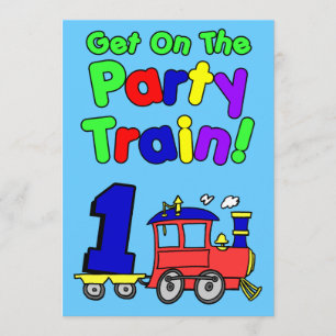 Invitation Montez Dans Le Train De Fête 1 An