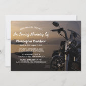 Invitation Montez Haut Dans Le Ciel | Funérailles de moto Rid (Devant)