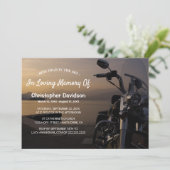 Invitation Montez Haut Dans Le Ciel | Funérailles de moto Rid (Debout devant)