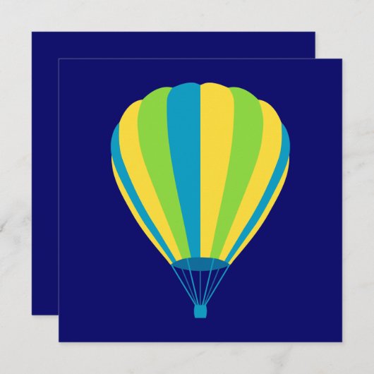 Invitation montgolfière (Devant / Derrière)