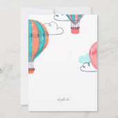 Invitation Montgolfière (Dos)