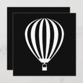 Invitation montgolfière (Devant / Derrière)