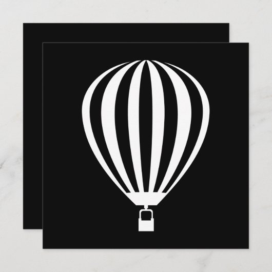 Invitation montgolfière (Devant / Derrière)
