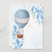 Invitation Montgolfière éléphant vierge Ajoutez la vôtre  (Devant)