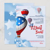 Invitation Montgolfières de la Fête de l'Indépenda (Devant / Derrière)