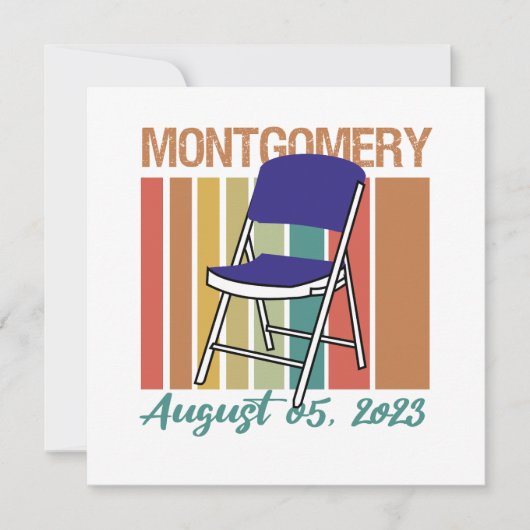 Invitation Montgomery Brawl Folding Chair 5 août 2023 (Devant)