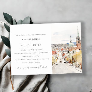 Invitation Montpelier City Scape Vermont Reheasal Dîner