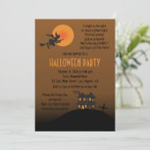 Invitation Montrez Juste L'Invitation De La Fête D'Halloween (Debout devant)