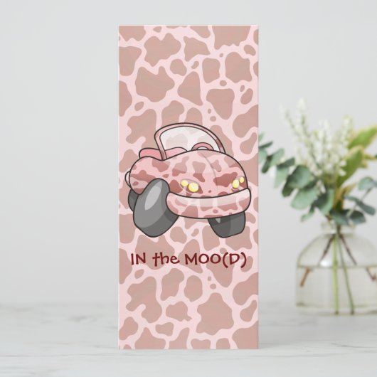 Invitation Moo Car (Debout devant)