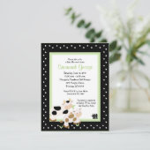 Invitation Moo Cow Farm Barnyard Baby shower 4,25 x 5,5 (Debout devant)
