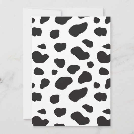 Invitation Moo Moo Je suis deux vaches Print Farm Girl 2e ann (Dos)